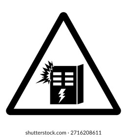 Keep Elecrical Panel Clear Symbol Sign,Vector Illustration, Isolated On White Background Label. EPS10