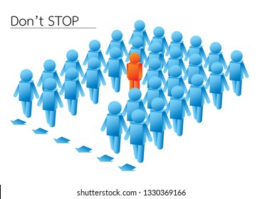 Keep forward Don't STOP