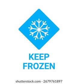 Keep Frozen Diamond Vector Symbol Icon
