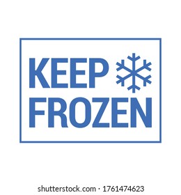 Keep Frozen Label Keep Frozen Badges Stock Vector (Royalty Free) 2140702849