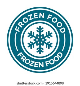 Keep frozen or freeze product vector badge template. This design suitable for food or label.