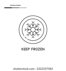 Keep Frozen Icon Vector Design.