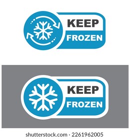 Keep frozen label, sticker. Keep frozen - badges for product.