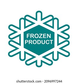 mantener la ilustración de la plantilla del logotipo del vector del producto congelado.Este logotipo es adecuado para empresas