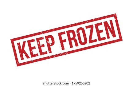 Keep Frozen Rubber Stamp Red Keep Stock Vector (Royalty Free ...