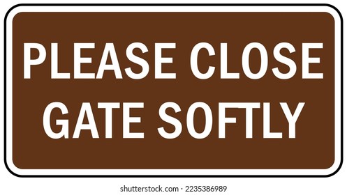 Keep gate closed sign and labels