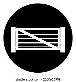 Keep Gate Closed Symbol Sign, Vector Illustration, Isolate On White Background Label. EPS10 