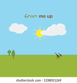Keep Green world and nature