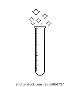 Icono De Limpieza De Las Herramientas De Laboratorio, Ícono De Verdadero Negro