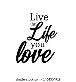 Keep life simple. Hand lettering inspirational quote. Positive thinking saying poster. Vector typography illustration