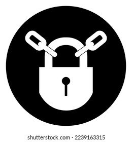 Keep Locked Symbol Sign, Vector Illustration, Isolate On White Background Label .EPS10