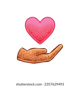 Ilustración de iconos dibujados por la mano de amor