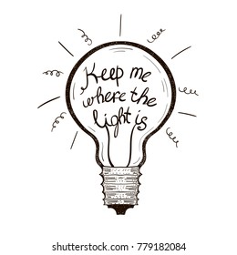 keep me where the light is