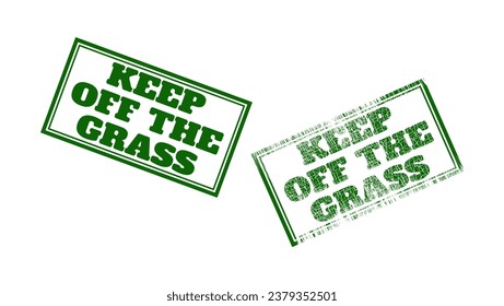 Keep off the grass, sign, high quality vector