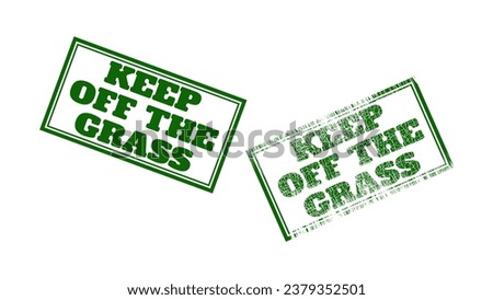 Keep off the grass, sign, high quality vector