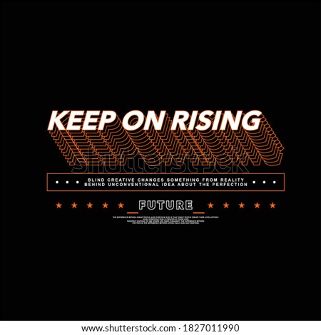 keep on rising simple vintage fashion