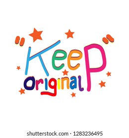 keep original text background, for t-shirt element design or logo, vector
