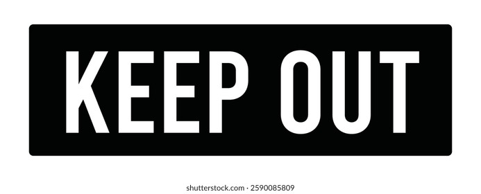 Keep Out for Danger Zone Notice Badge Design for Safety Regulations