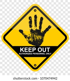 keep out sign