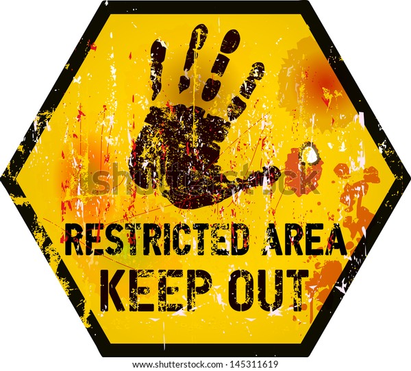 Keep Out Sign Warning Prohibition Sign のベクター画像素材 ロイヤリティフリー