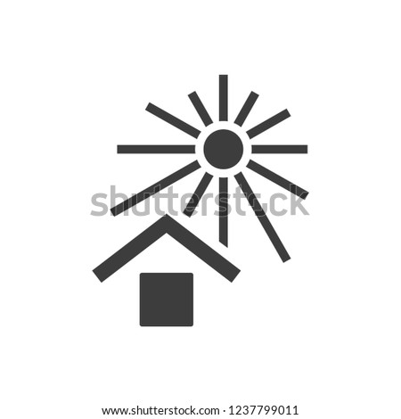 Keep out of sunlight sign symbol