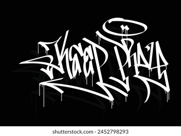 KEEP PRAY graffiti tag style design
