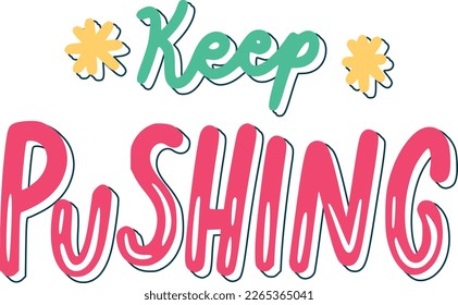 Keep Publishing. Motivation Lettering Sticker 