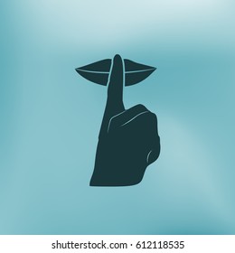 Keep quiet sign
