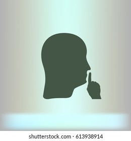 Keep quiet sign