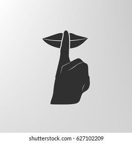Keep quiet sign