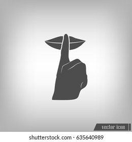 Keep quiet sign