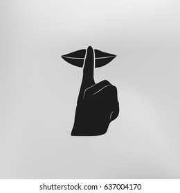 Keep quiet sign