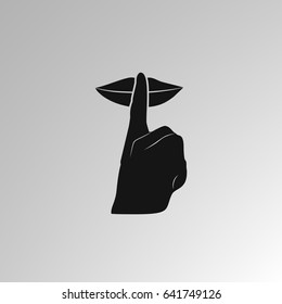 Keep quiet sign