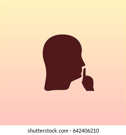 Keep quiet sign