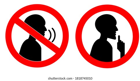 No Loud Talking Images, Stock Photos & Vectors | Shutterstock