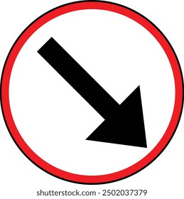 Mantenga la señal de flecha derecha. Signo de flecha derecha