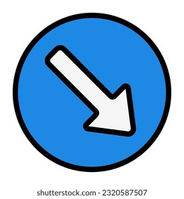Halten Sie das rechte Symbol im vollen Zeilenstil, verwenden Sie für die Website-Mobile-App-Präsentation