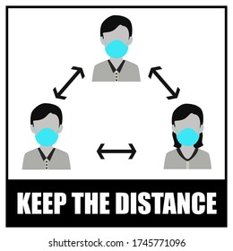 Keep safe distance to avoid the spread and keep yourself protected.