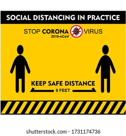 Keep Safe Distance, Poster and Banner