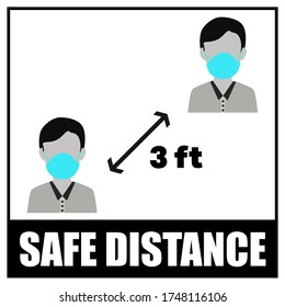 Keep safe distance to protect yourself.