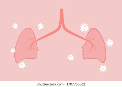Keep a safe distance while in public. Safe distance from the coronovirus.Vector illustration in lineart style.
