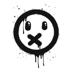 Emoticons Silence face | Free SVG
