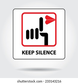 Keep silence icon.