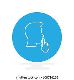 Keep silence icon