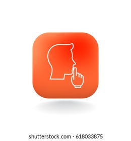 keep quiet icon random royalty free vectors imageric com imageric com