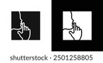 Keep silence icon Symbol mark in filled style