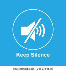 Keep Silence Icon vector illustration