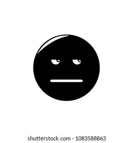 keep silent emoji vector icon