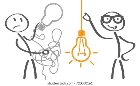 Keep it simple business concept for marketing, creativity, project management. Vector Illustration