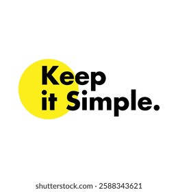 keep it simple text on white background.